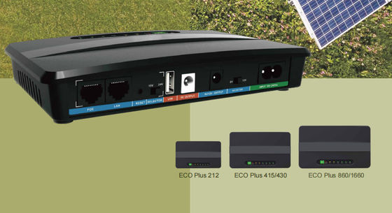 Mini UPS with DC, USB and POE Output Interfaces, Built-in adapter allows wide AC Voltage