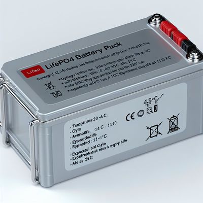 Storage Type -20-45C -4-113℉ LiFePO4 Battery Pack with Expected Cycle Life of 1C At 25C and ABS Case