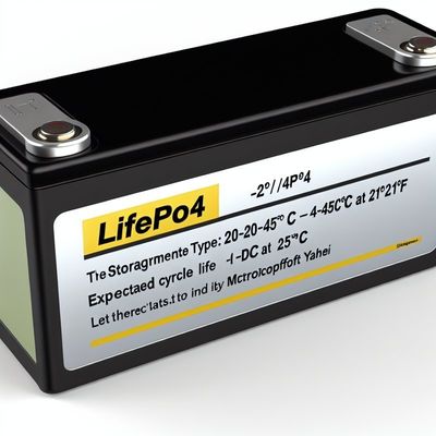 Storage Type -20-45C -4-113℉ LiFePO4 Battery Pack with Expected Cycle Life of 1C At 25C and ABS Case