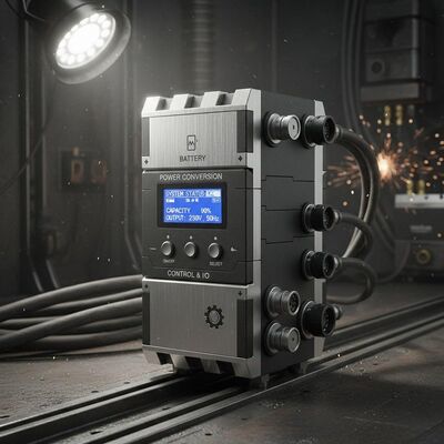 Kompakte Industrie-USV-Stromversorgung mit modularem Design und skalierbarer Kapazität, geeignet für raue Industrieumgebungen