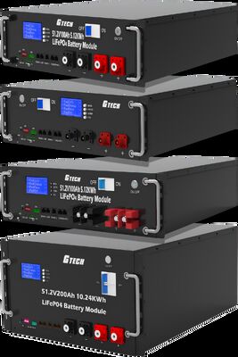 LiFePO4 Batteriepaket 51.2V 200Ah 10KWH auf einem Rack montierte Energiespeicherbatterie für UPS