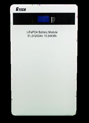G TECH 51.2V 200Ah 10KWH Floor Stand ESS LiFePO4 Battery with 6000 Long Cycle Life for Residential Solar Energy Storage