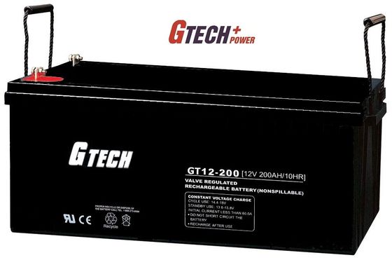 12V 200Ah AGM VRLA regulierte Blei-Säure-Batterie für Solarenergie-Systeme, UPS, Telekommunikation, Zugriffskontrollgeräte
