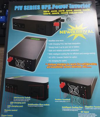 PIV-Reihe 300W 3000W Wechselstrom änderte Sinus-Wellen-Inverter