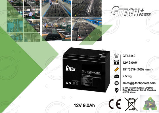 regulierte Blei-Säure-Batterie 12v 9ah wieder aufladbares Ventil für Ups System