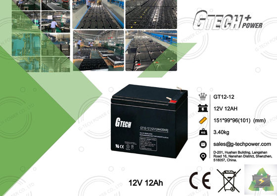 Wartungsfreie Siegelblei-säure-batterie 12v 12ah für Ups System