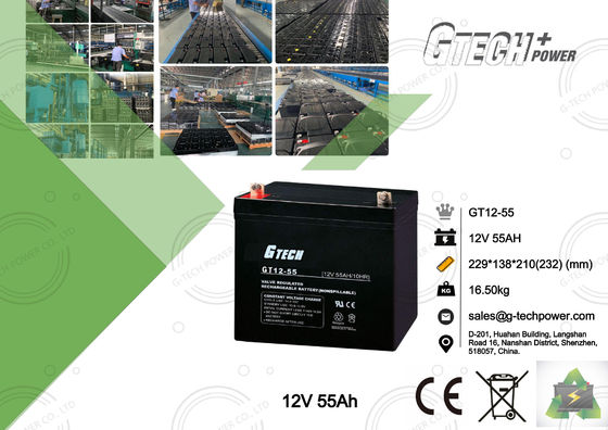Wartungsfreies Siegel-VRLA regulierte Blei-Säure-Batterie 12v 55ah