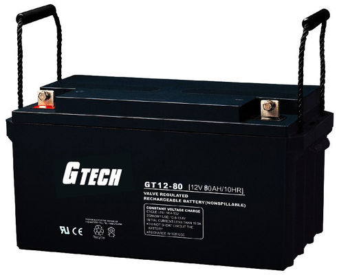 Sonnensystem-Warnungssystem-Siegelblei-säure-batterie 12v 80ah
